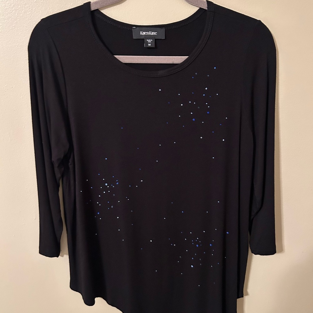 Karen Kane Black Top with Sparkle.